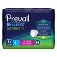thumbnail image 3 of Prevail Breezers Briefs, Incontinence, Disposable, Ultimate Absorbency, Large, 18 Count, 1 Pack, 3 of 8