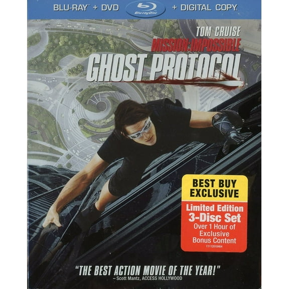Mission: Impossible - Ghost Protocol (Three-disc Blu-ray/DVD/Digital)
