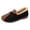 Black, variant on Xfvqtps Cozy Womens Moccasins Flats Shoes Plush Round Toe Slip on with Cushioned Insole Versatile Casual Shoes for Work Leisure Black