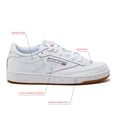 thumbnail image 3 of Zapatillas de tenis Reebok Club C 85 para mujer blanco/gris claro/goma, 3 of 7
