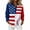 A09 Dark Blue, variant on FASHOFT 250th Anniversary USA Shirt for Women Patriotic Long Sleeve Button Down Blouses 4th of July T Shirts Grey L