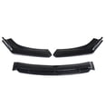 thumbnail image 5 of Zyutaosan Universal 4Pcs Glossy Black Car Front Bumper Splitter Lip Diffuser Spoiler Body Kit Chin Spoiler Splitter Wing Body Kit Full Surrounded, 5 of 5