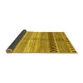 thumbnail image 2 of Ahgly Company Indoor Square Abstract Yellow Modern Area Rugs, 7' Square, 2 of 4