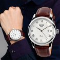 thumbnail image 4 of Mens Leather Band Quartz Watch, 4 of 4