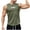 🔥 Army Green, variant on Men Undershirts and Sleeveless Crew Neck Summer Mens Vests Outerwear Solid Color Running Loose Plus Size Compression Shirt Holiday for Running in Hot Weather White XL