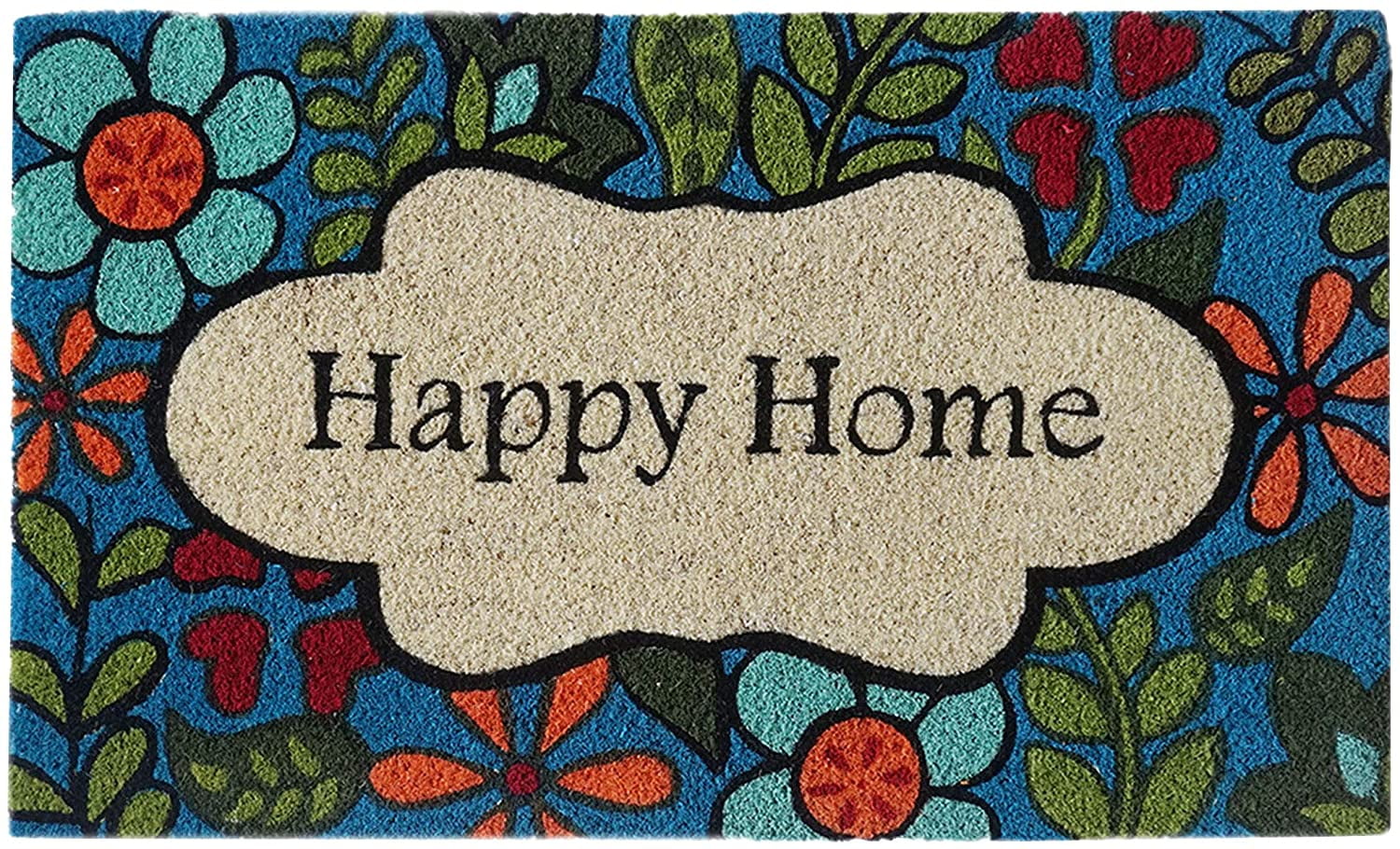 Natural Coir Doormat Indoor Outdoor, Easy Clean LowProfile Waterproof Mats for Entry, Garage