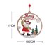 thumbnail image 3 of 1 colgante de madera para Navidad, diseño de Papá Noel, muñeco de nieve, alce, adorno para árbol de Navidad, decoración para el hogar, fiesta de Navidad, 3 of 5