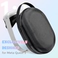 thumbnail image 3 of Tianle Carrying Case Compatible with Meta Quest 3 VR Headset & Gaming Controller, Shockproof Storage Case Bag Compatible with Oculus Quest 3 Elite Strap & Battery & Other Accessories -Black, 3 of 7