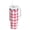 Pink, variant on 40 oz Tumbler With Handle Stainless Steel Insulated Tumbler With Lid for Car Cup Holder Light Blue and White Checkered