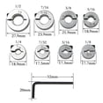 thumbnail image 1 of 8 Pcs Imperial Positioning Ring Open Type Optical Shaft Fixing Ring Shaft Sleeve, 1 of 9