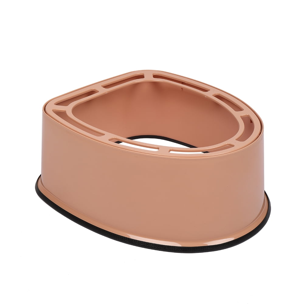 Portable Emergency Toilet , Non-Slip, Odorless, Leak-Proof, For Camping, Outdoors, Brown
