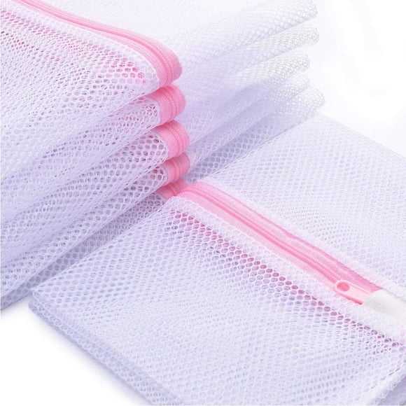 Kasiria Mesh Laundry Bag, 5 Pcs Washing Bags- for Laundry,Blouse, Hosiery, Stocking, Underwear, Bra and Lingerie, Travel Laundry Bag (X-Large)
