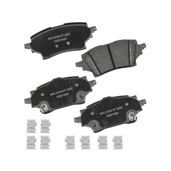 Rear Brake Pad Set - Compatible with 2019 - 2022 Toyota C-HR 2020 2021