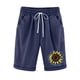 thumbnail image 1 of Mujeres Pantalones Cortos Casual Estampado Elástico de la Cintura Medio Pantalones Cortos, Casual con Bolsillos para el Uso Diario, 1 of 3