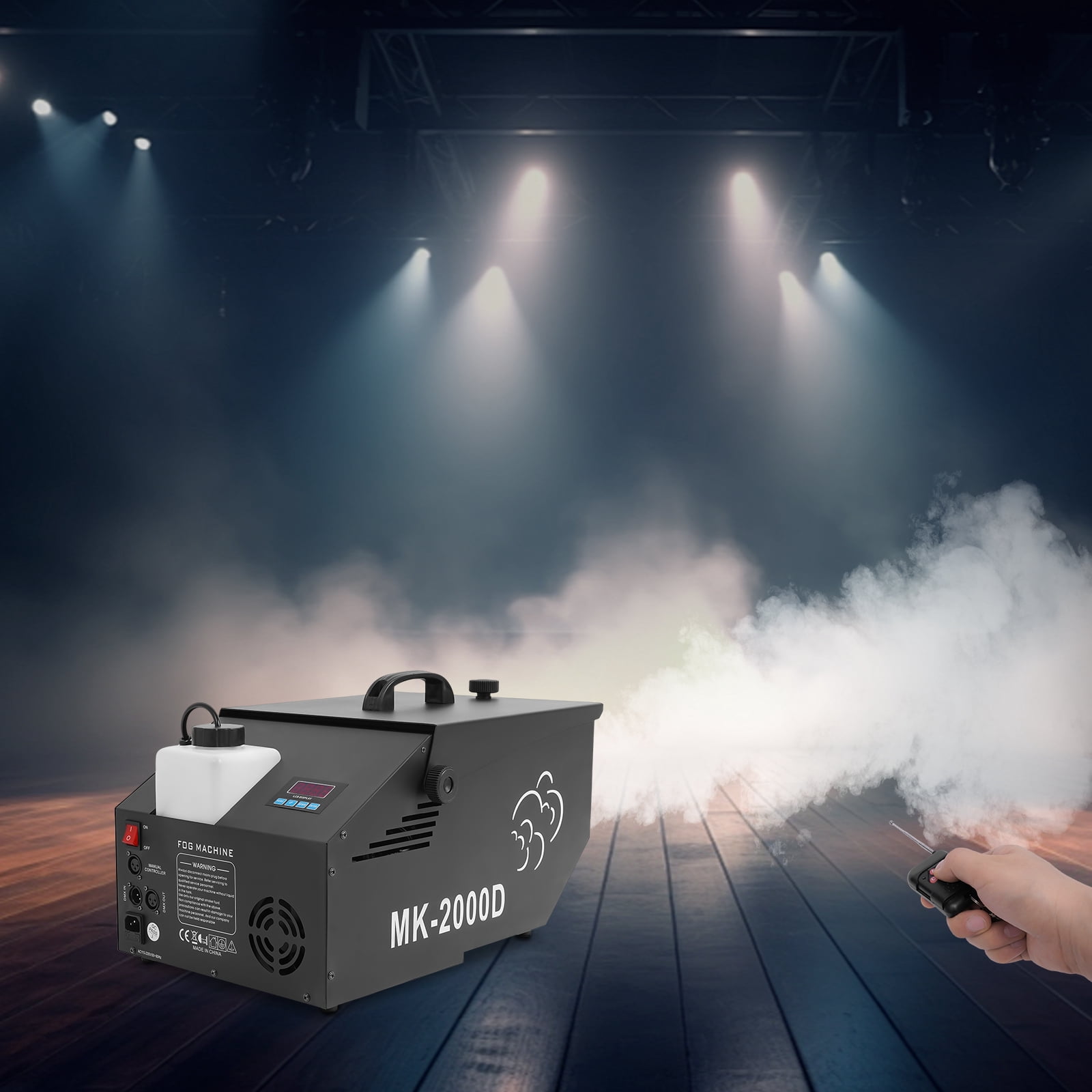 Low-Lying Fog Machine Wedding Stage Smoke Effect DMX Dry Ice Fogger 860-1076ft² for Stage Performances