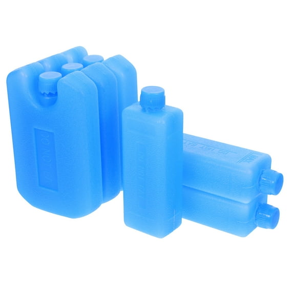 ELAYARD 6PCS Small Freezer Blocks Blue PE for Quick Cooling and Temperature Maintenance