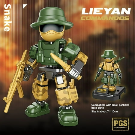 NWJ Building Blocks Special Forces Soldiers - Military Minifigures - Police & SWAT Action Figures - Educational Toy for Boys - Perfect Gift