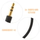 thumbnail image 3 of ColoMX Cable de audio macho a macho de 3,5 mm Cable auxiliar estéreo en ángulo Cable de audio de 30 cm, 3 of 8