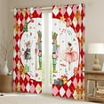 thumbnail image 2 of Feelyou Cute Nutcracker Blackout Curtains Set of 2 (38x54 Each), Happy Christmas Curtains and Drapes, Winter Gold Sonwflake Living Room Curtains, Curtains and Drapes Home Decor, 2 of 5
