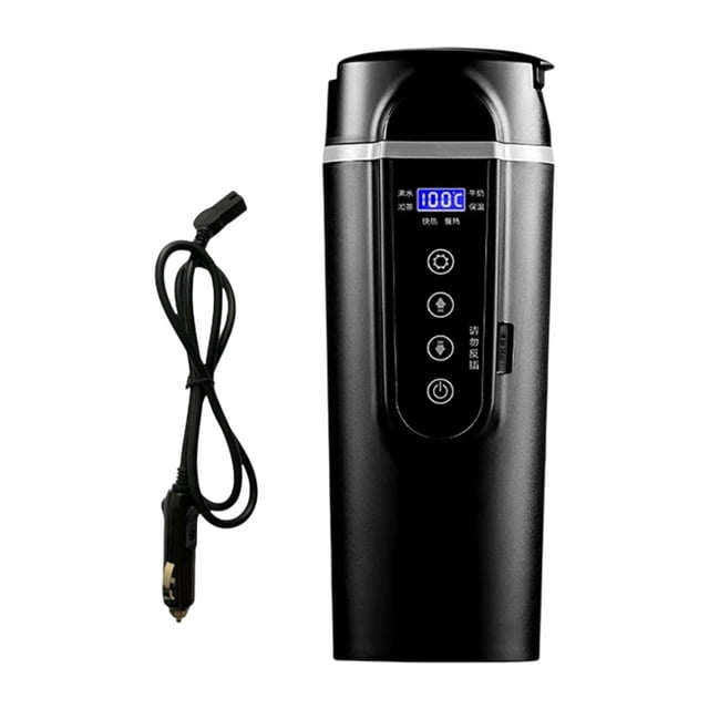 Caza de calefacción de automóvil Caldera de agua Control táctil Hirviendo rápida 12 V 24 V Portes de tetera eléctrica de automóvil eléctrico