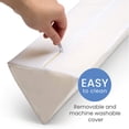thumbnail image 5 of Protector de barandilla de espuma extra larga para niños Delta - Barandilla para niños pequeños y niños con funda resistente al agua, antideslizante y lavable a máquina - 1 unidad, color blanco, 5 of 5