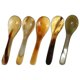thumbnail image 2 of 5 Pcs Formula Natural Horn Coffee Scoop Ice Cream (set 5) Spoons Buffalo Caviar Horns Tea, 2 of 5
