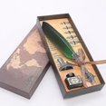thumbnail image 1 of Metal Signature Pen Dipped Feather Fountain Pen European Style Retro Fountain Pen Set, 1 of 5