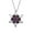 Purple, variant on Snowflake Necklace for Women Sterling Silver Cubic Zirconia Snowflake Pendant with Adjustable,Dainty Snowflake Pendant Genuine,Fashion Necklaces for Women Jewelry Gift
