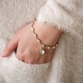 thumbnail image 6 of Ayyufe Bracelet Heart Shape Rhinestone Alloy Women Chain Bracelets for Daily Wear, 6 of 6
