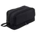 thumbnail image 2 of Large Capacity Pencil Case 4 Compartments, Pencil Pouch Bag with Zipper Portable Handle, Pen Case Bag Stationery Organizer for Office College Students Adults Men Women, Black, 2 of 8