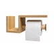 thumbnail image 3 of Porta Rollo Papel Higiénico Mdf Con Estante Moderno Baño Cafe, 3 of 5
