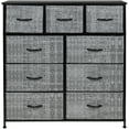 thumbnail image 4 of Sorbus Dresser with 9 Drawers - Furniture Storage Chest Tower Unit for Bedroom, Hallway, Closet, Office Organization - Steel Frame, Wood Top, Easy Pull Fabric Bins, 4 of 6