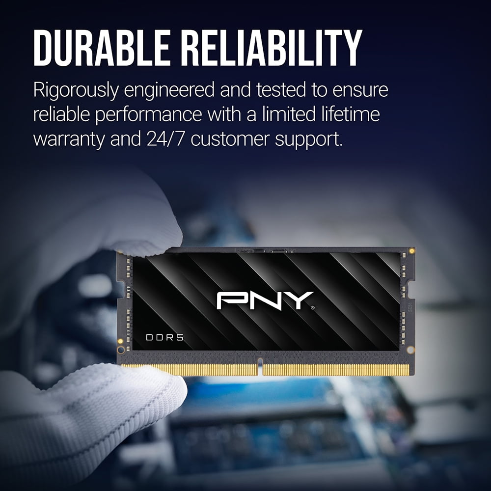 PNY Performance 32GB (2x16GB) DDR5 5600MHz (5200MHz/4800MHz) CL46 Laptop Memory Kit MN32GK2D55600-TB