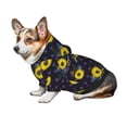 thumbnail image 6 of Uemuo Sunflowers for Winter Dog Hoodie Sweatshirts with Pockets Warm Dog Clothes for Small Dogs Chihuahua-Large, 6 of 8