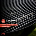 thumbnail image 5 of Megamaster – 22" Heavy Duty Charcoal Barbecue Grill with Adjustable Air Vent, 354 SQ. In Cooking Area, Storage Rack, 2 Wheeled Portable Grill for Camping, Outdoor Cooking, and More - 810-23002, 5 of 8