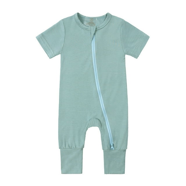 WEAIXIMIUNG Grandpa Baby Clothes Baby Rompers Footless Pajamas Zipper Short Sleeve Sleeper Jumpsuit 3-6 Months
