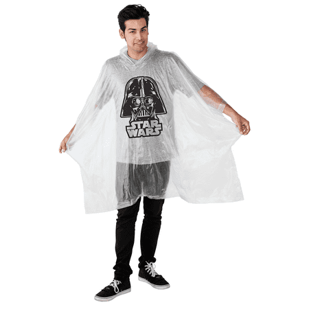 Waterproof Star - Star Wars Darth Vader Adult Men Clear Waterproof Raincoat Poncho