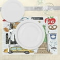 thumbnail image 3 of Ambesonne Hipster Place Mats Set of 4, Big Apple Hot Dog, Standard Size, Multicolor, 3 of 6