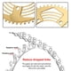 thumbnail image 4 of Plateau simple BOLANY pour vélo de route pliable 56 dents, dents positives et négatives, doré, 4 of 4