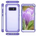 thumbnail image 3 of Dteck Shockproof Case Compatible with Samsung Galaxy Note 8, Heavy Duty Full body Protection 3 Layer Hybrid Rugged Protective Cover (No Built-in Screen Protector), Light Purple, 3 of 9