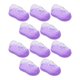 thumbnail image 2 of KAKOWELY 10 zapatitos de bebé, cajas de dulces, minizapatos rellenables, cajas de dulces para baby shower, decoraciones para fiesta de cumpleaños, color morado, 2 of 4