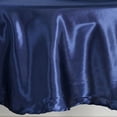 thumbnail image 2 of Efavormart 90 Inch Satin Round Tablecloth, Washable Linen Table Cover, Decorative Silky Fabric for Wedding, Party, Banquet Events - Navy Blue, 2 of 10
