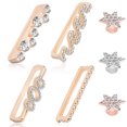 thumbnail image 4 of 7 Pcs Watch Band Decorative Ring Loops with Decorative Charms Studs for Silicone Watch Bands, 4 of 8