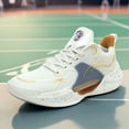 thumbnail image 6 of Perfect+Men'S High-Top Basketball Sneakers - for Outdoor Sports, Running, Hiking, Casual Wear, Basketball Shoe Breathable Fabric & Synthetic Upper, Non-Slip Rubber Sole, Shock Absorption, All-Seaso-W, 6 of 9