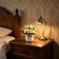 thumbnail image 5 of MMJ Artificial Rose Bonsai Potted Mini Plant Desktop Table Home Office Decor 7.09x3.94x3.94in, 5 of 6