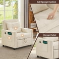thumbnail image 6 of Convertible Chair Bed Pull Out Sofa Bed with Pillow and Convertible Backrest for Small Space, 6 of 9