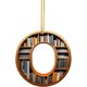 thumbnail image 1 of Adornos de árbol de Navidad con forma de libro, colgante de estantería con forma de letra, adorno de bibliotecario para amantes de los libros, adorno de acrílico para Navidad, regalo para amantes de l, 1 of 7