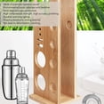 thumbnail image 4 of Soporte Para Herramientas De Barman, Práctico Soporte Portátil Compacto De Madera De Bambú Para Organizar El Kit De Barman Para El Hogar, 4 of 7