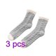 thumbnail image 1 of Calcetines de felpa para mujer Calcetines suaves y cálidos de tubo medio Calcetines para el piso Pantuflas Medias para dormir para otoño invierno, Gris 3 piezas Sweethay AP000999-01*3, 1 of 7