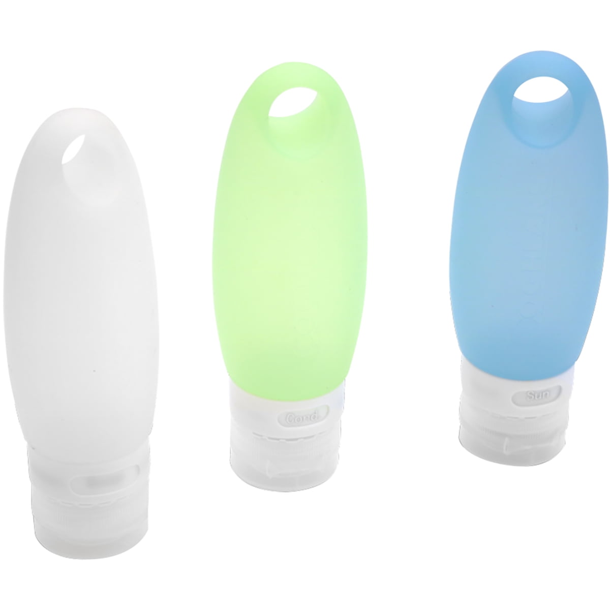 3 PACK SILICONE TRAVEL BOTTLES